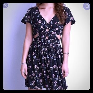 Floral cut out sundress